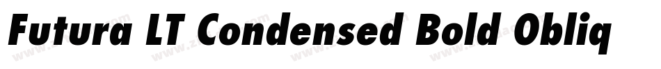 Futura LT Condensed Bold Oblique字体转换